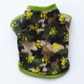 Warm Fleece Pet Dog Clothes Cute Skull Printed Pet Coat Puppy Dogs Shirt Jacket French Bulldog Pullover Camouflage Dog Clothing AExp