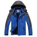 Warm Outwear Winter Jacket For Men / Windproof Hooded Jacket-Blue-L-JadeMoghul Inc.