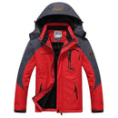 Warm Outwear Winter Jacket For Men / Windproof Hooded Jacket-Red-L-JadeMoghul Inc.