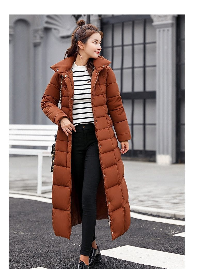 Warm Winter Padded Puffer Jacket With Fur Collar-1-M-JadeMoghul Inc.