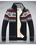 Warm Winter Wool Cardigan / Men Thick Warm Sweater-blue-XXXL-JadeMoghul Inc.