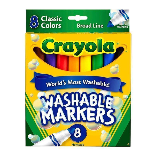 WASHABLE COLORING MARKERS 8 COLORS-Arts & Crafts-JadeMoghul Inc.