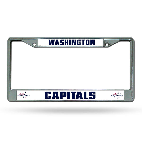 License Plate Frames Washington Capitals Chrome Frame