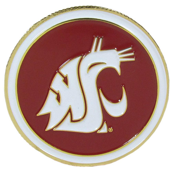 Washington St. Cougars Golf Ball Marker, Logo-Golf Accessories-JadeMoghul Inc.