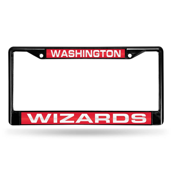 Porsche License Plate Frame Washington Wizards Black Laser Chrome Frame