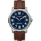 Timex Mens Expedition Metal Field Watch - Blue Dial/Brown Strap [TW4B16000JV]