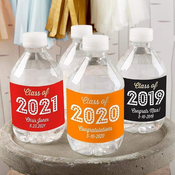 Water Bottle Labels Personalized Water Bottle Labels - Class of 2018(24 Pcs) Kate Aspen