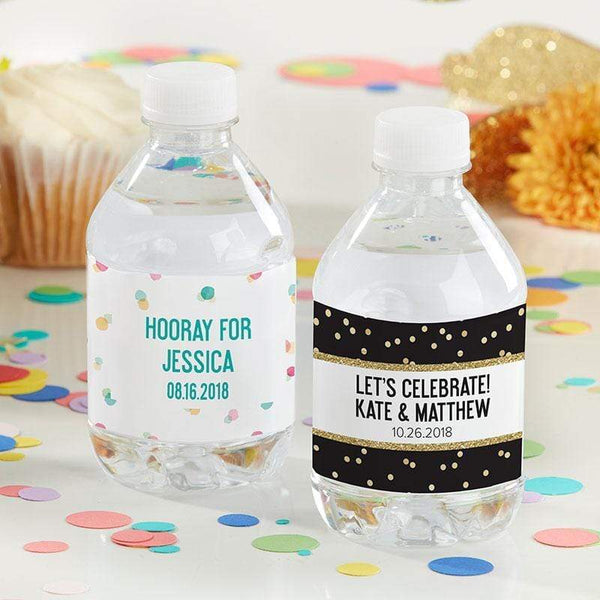 Water Bottle Labels Personalized Water Bottle Labels - Party Time(24 Pcs) Kate Aspen