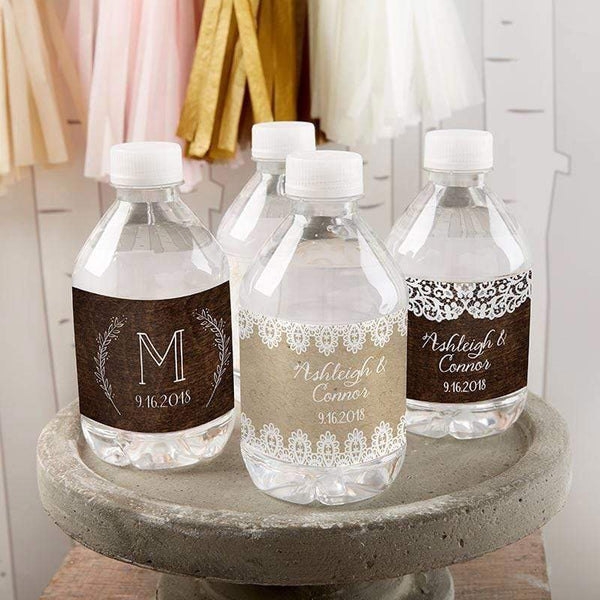 Water Bottle Labels Personalized Water Bottle Labels - Rustic Charm Wedding(24 Pcs) Kate Aspen