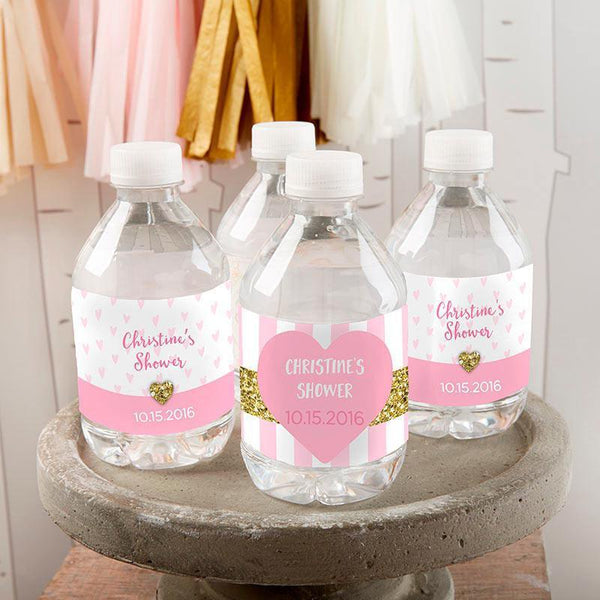 Water Bottle Labels Personalized Water Bottle Labels - Sweet Heart(24 Pcs) Kate Aspen