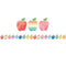 WATERCOLOR APPLE DIECUT BORDER TRIM-Learning Materials-JadeMoghul Inc.