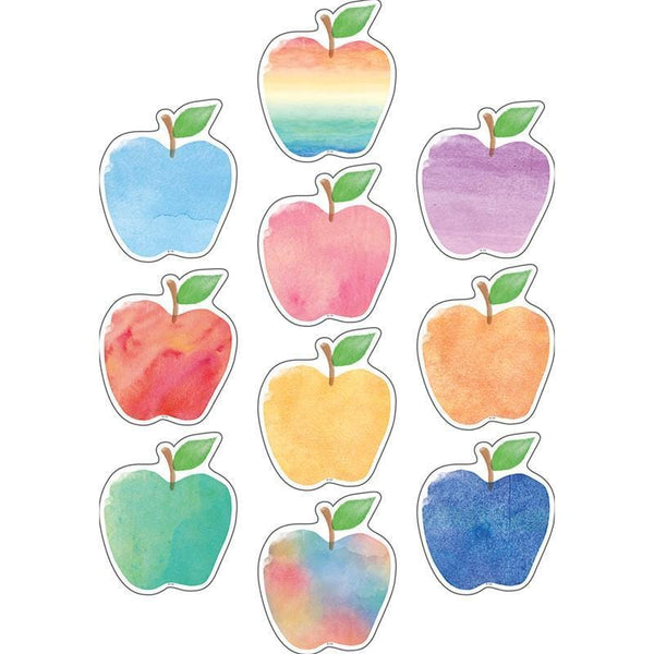 WATERCOLOR APPLES ACCENTS-Learning Materials-JadeMoghul Inc.
