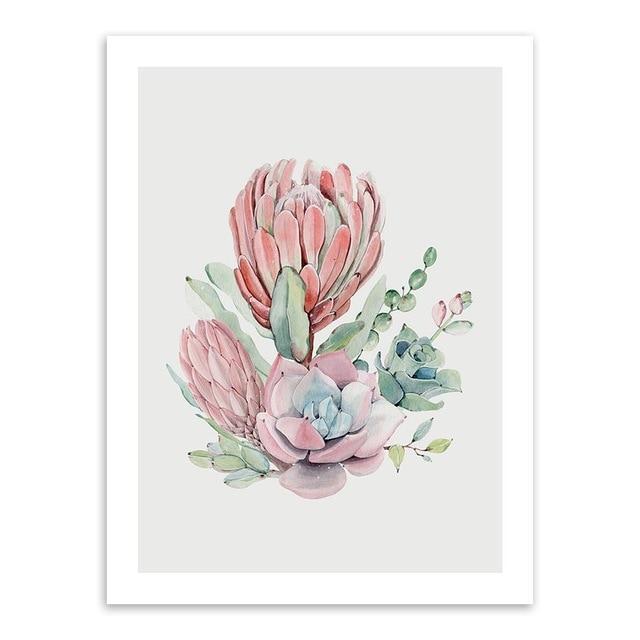 Watercolor Succulent Plants Cactus Flower Poster Print Nordic Style Living Room Big Wall Art Pictures Home Decor Canvas Painting-15x20 cm No Frame-store flower02-JadeMoghul Inc.