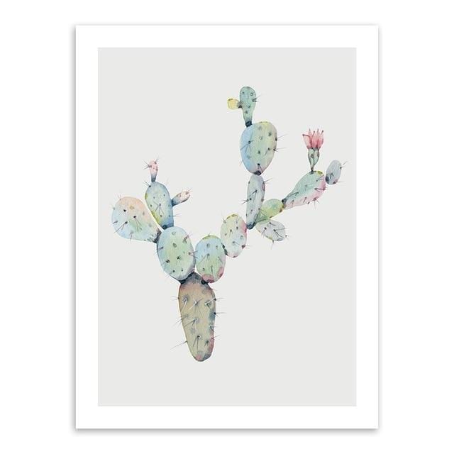 Watercolor Succulent Plants Cactus Flower Poster Print Nordic Style Living Room Big Wall Art Pictures Home Decor Canvas Painting-15x20 cm No Frame-store flower07-JadeMoghul Inc.