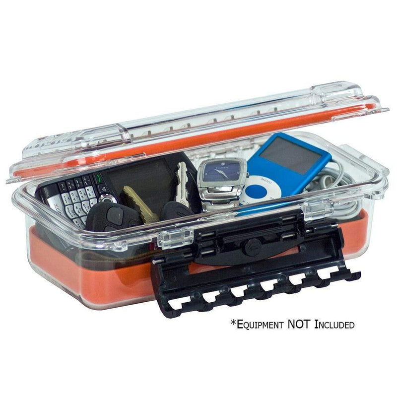 Waterproof Bags & Cases Plano Waterproof Polycarbonate Storage Box - 3500 Size - Orange/Clear [145000] Plano