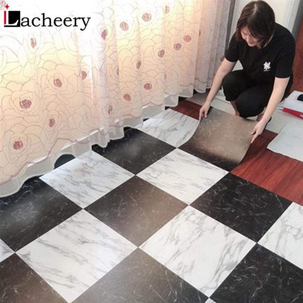 Waterproof Floor Stickers Self Adhesive Marble Wallpapers Kitchen Wall Sticker House Renovation DIY Wall Ground Paster Decor JadeMoghul Inc. 