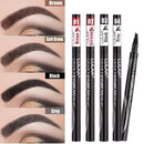 Waterproof Natural Eyebrow Pen Four-claw Eye Brow Tint Makeup three Colors Eyebrow Pencil Brown Black Grey Brush Cosmetics JadeMoghul Inc. 