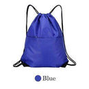 Waterproof Zipper Gym Sport Fitness Bag Foldable Backpack Drawstring Shopping Pocket Hiking Camping Pouch Beach Swimming Bag AExp
