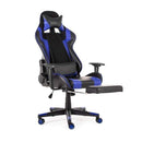 Wcg Gaming Chair PVC Household Armchair Ergonomic Computer Chair Office Chairs Lift and Swivel Function Adjustable Footrest AExp