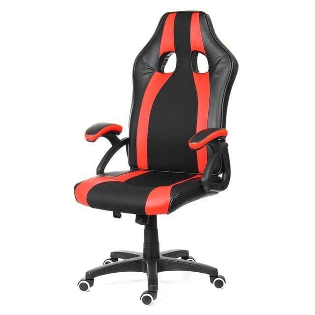 Wcg Gaming Chair PVC Household Armchair Ergonomic Computer Chair Office Chairs Lift and Swivel Function Adjustable Footrest AExp