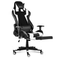 Wcg Gaming Chair PVC Household Armchair Ergonomic Computer Chair Office Chairs Lift and Swivel Function Adjustable Footrest AExp