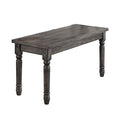 Weathered Lookinhg Dining Table, Gray-Dining Tables-Gray-Rbw MDF Oak Veneer-JadeMoghul Inc.