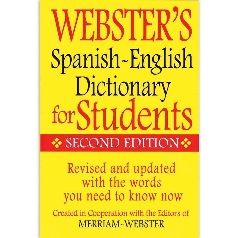 WEBSTERS SPANISH ENGLISH DICTIONARY-Learning Materials-JadeMoghul Inc.