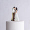 Wedding Cake Toppers Rustic Couple Porcelain Figurine Wedding Cake Topper White Dress (Pack of 1) JM Weddings