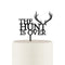 The Hunt Is Over Acrylic Cake Topper - Black (Pack of 1)