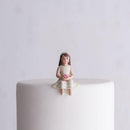 Toddler Girl Porcelain Figurine Wedding Cake Topper (Pack of 1)