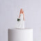 Trendy Bride Porcelain Figurine Wedding Cake Topper (Pack of 1)