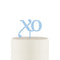 XO Acrylic Cake Topper - Pastel Blue (Pack of 1)