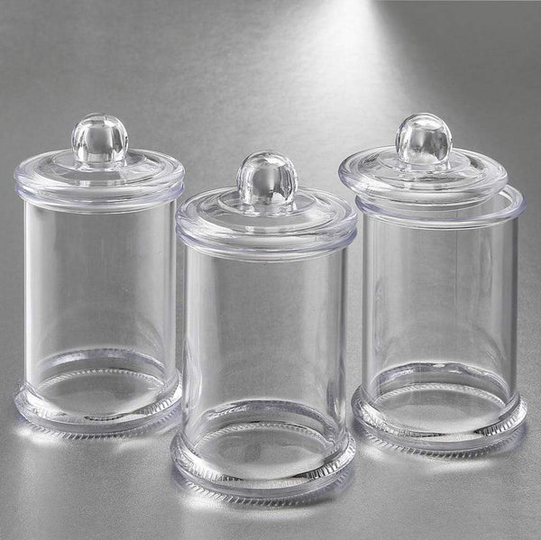Wedding Candy Buffet Accessories Perfectly plain clear acrylic apothecary jar with lid Fashioncraft