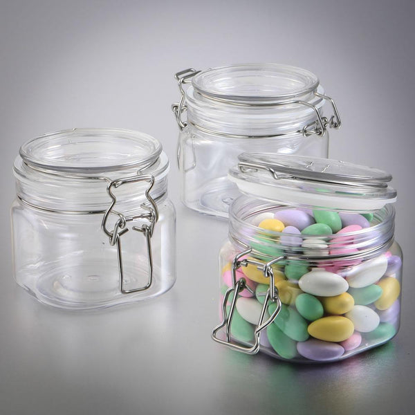 Wedding Candy Buffet Accessories Perfectly Plain Collection 16 oz.  Large clear Acrylic Apothecary Jar Favor Fashioncraft