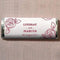Wedding Candy Buffet Accessories Rose Nut Free Gourmet Milk Chocolate Bar Plum (Pack of 1) JM Weddings