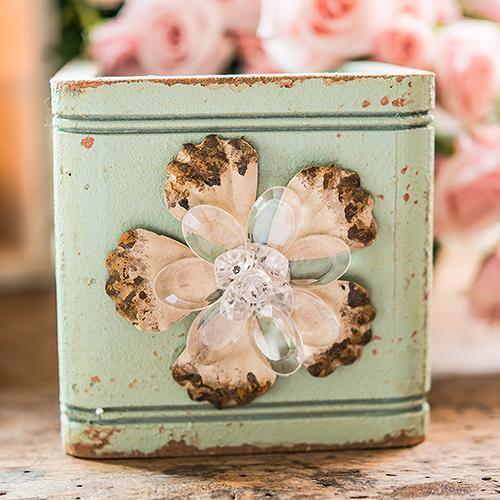 Wedding Candy Buffet Accessories Vintage Inspired Ornate Box with Decorative Pull Aged Green (Pack of 1) JM Weddings