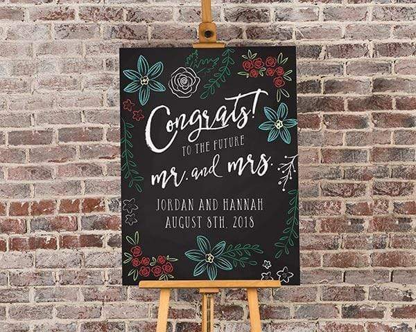Wedding Ceremony Accessories Personalized Poster (18x24) - Chalk Kate Aspen