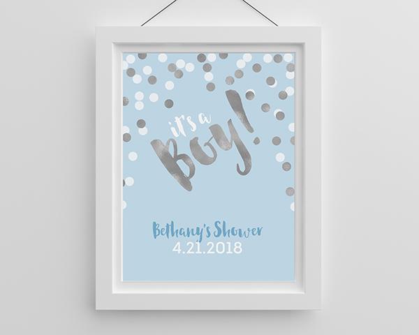 Wedding Ceremony Accessories Personalized Poster (18x24) - It's a Boy! Kate Aspen