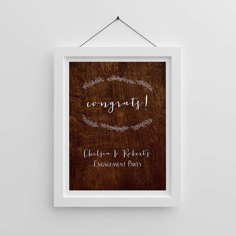 Wedding Ceremony Accessories Personalized Poster (18x24) - Rustic Kate Aspen