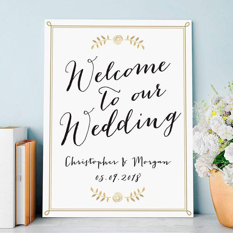 Wedding Ceremony Accessories Personalized Poster (18x24) - Wedding Kate Aspen