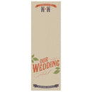 Wedding Ceremony Stationery Vineyard Folded Program Cover Tangerine Orange (Pack of 1) JM Weddings