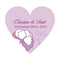 Wedding Favor Stationery Pinwheel Poppy Heart Sticker Vintage Pink (Pack of 1) Weddingstar