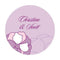 Wedding Favor Stationery Pinwheel Poppy Small Sticker Vintage Pink (Pack of 1) Weddingstar