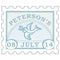 Wedding Favor Stationery Postage Stamp Stickers Powder Blue (Pack of 1) Weddingstar