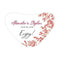 Wedding Favor Stationery Reef Coral Heart Container Sticker Berry (Pack of 1) Weddingstar
