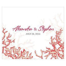 Wedding Favor Stationery Reef Coral Rectangular Label Copper Orange (Pack of 1) Weddingstar