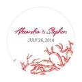 Wedding Favor Stationery Reef Coral Small Sticker Berry (Pack of 1) Weddingstar