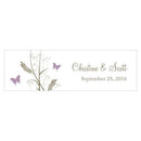 Wedding Favor Stationery Romantic Butterfly Small Rectangular Tag Vintage Pink (Pack of 1) JM Weddings