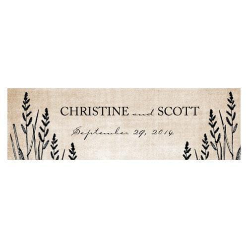 Wedding Favor Stationery Rustic Country Small Rectangular Tag Berry (Pack of 1) JM Weddings