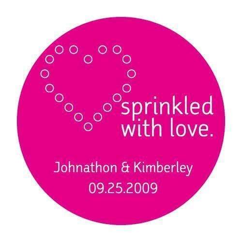 Wedding Favor Stationery Sprinkled with Love Stickers Indigo Blue (Pack of 1) JM Weddings